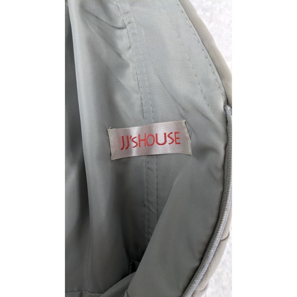 JJ House Dress Size 4 Silver Sleeveless ruched NWT - Picture 7 of 8